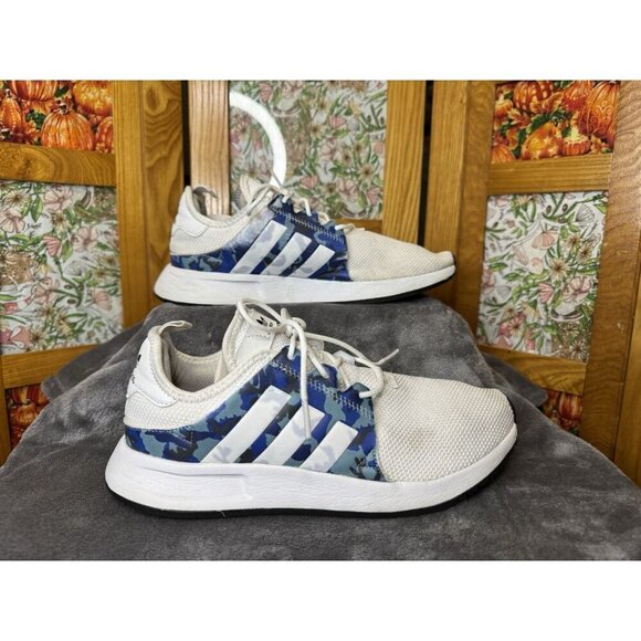 ADIDAS X_PLR White/Blue Camo Sneakers Trainer Shoes Casual Running Outdoor Sz 7 - Picture 1 of 12